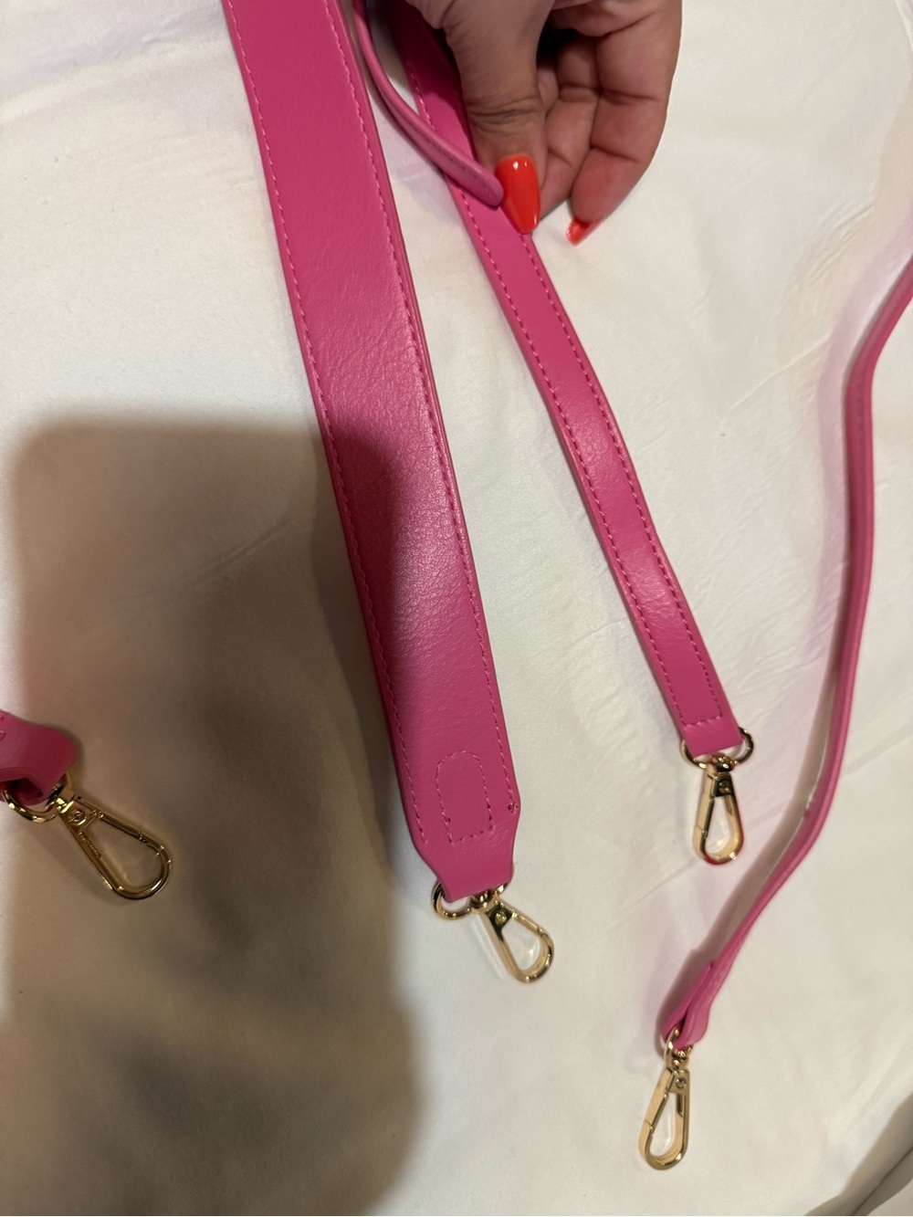 Anthropologie Hot Pink Mini Bucket Bag with Matching Pouch - Picture 10 of 10